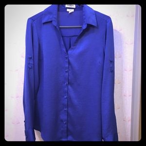 Blue Express button down